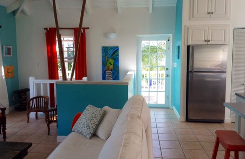 Leeward Settlement Villa | A colourful, Caribbean retreat, a short walk to stunning Pelican Beach, Leeward.