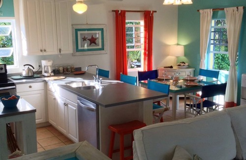 Leeward Settlement Villa | A colourful, Caribbean retreat, a short walk to stunning Pelican Beach, Leeward.
