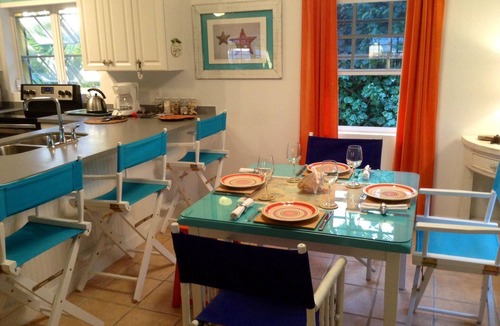 Leeward Settlement Villa | A colourful, Caribbean retreat, a short walk to stunning Pelican Beach, Leeward.