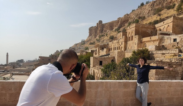 A mansion built with cut stones, a typical mardin architectural masterpiece in Mardin