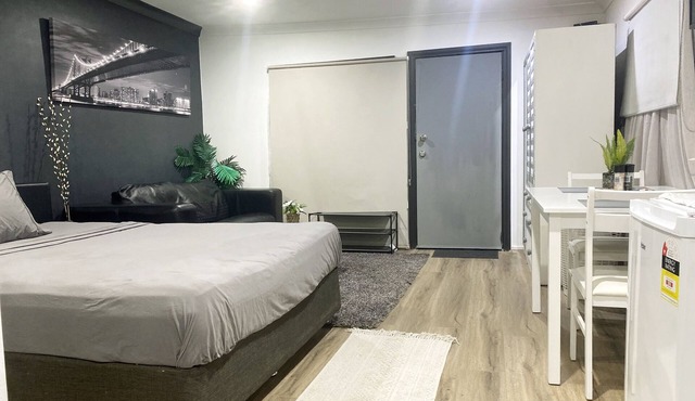 A room designed with a motel concept in a residential area. in Shepparton