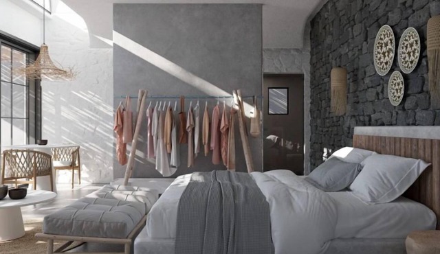 Apocalypsis Suite | walk out Sea View patio with Private Heated Pool in Thira