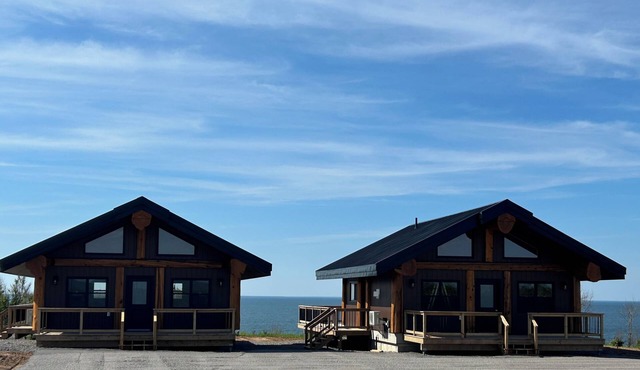 Beautiful Nova Scotia Chalets with Ocean view and private beach in Big Island
