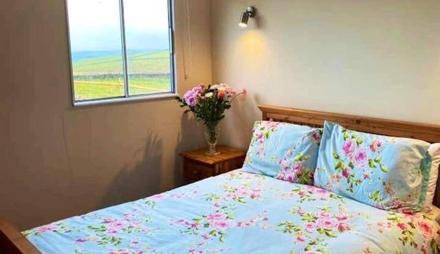 Converted container cabin set in a 40 acre farm with stunning panoramic views in Buxton