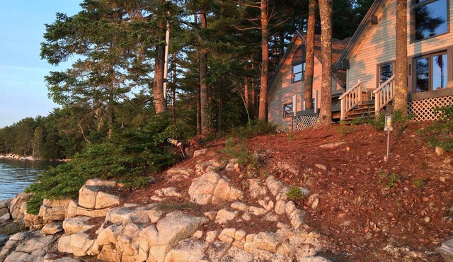 “Escape” to a Waterfront Artist’s Home on Secluded Evergreen Point, Taunton Bay in Sullivan