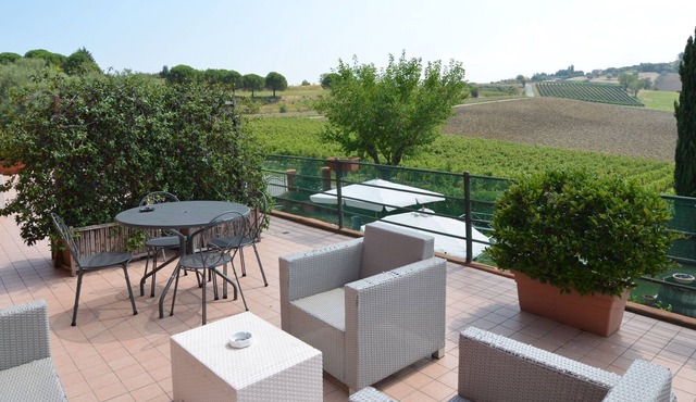 Garden-View Apartment in Coriano Italy with Swimming Pool in Passano di Coriano