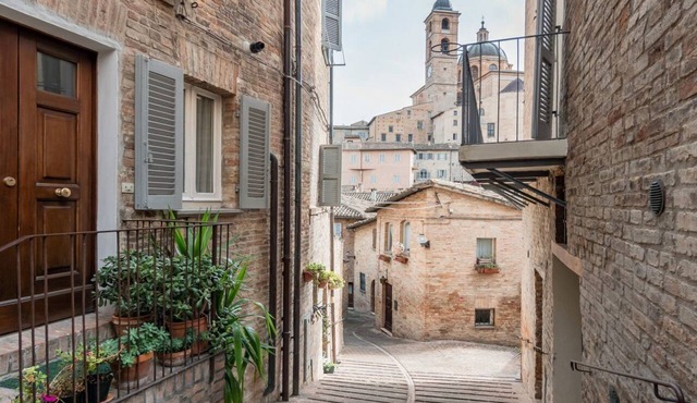 GuestHost - Cozy studio of 35 sqm located on the ground floor of a historic building of 1500 (a step to access), perfect for 1 person.The accommodation is located in the center (ZTL) in the heart of the historic city of Urbino. The accommodation enjoys a in Urbino