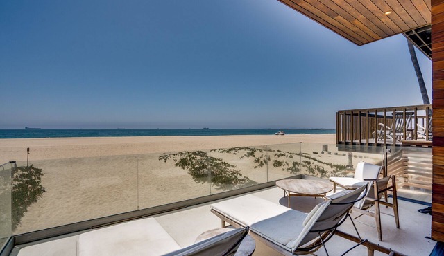 Modern Beach Front 4 Story Ocean and Sunset View Home in Seal Beach