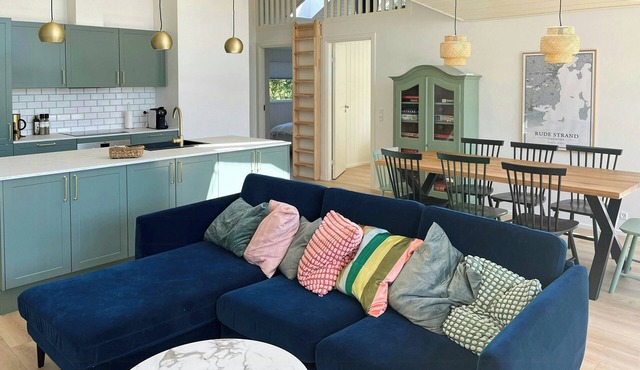 Modern house in second row at Rude Strand in Odder