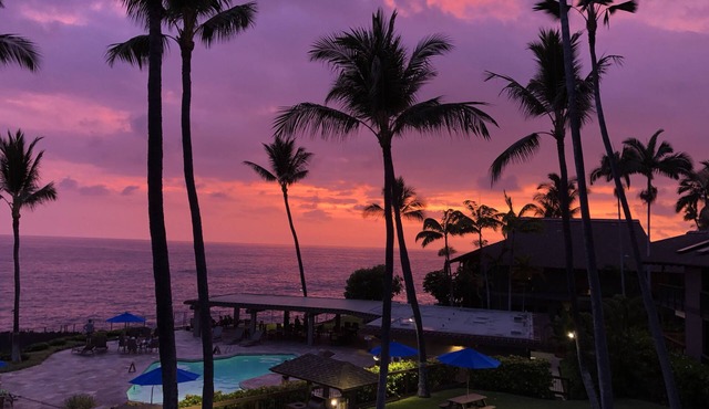 Oceanfront Paradise Kanaloa at Kona Condo AC Stunning Ocean Views & Sunsets in Kailua-Kona
