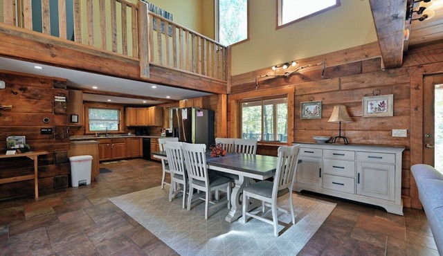 Whispering Waters Lodge with Waterfall, Pond and Trails on Property in Delta, WI in Iron River